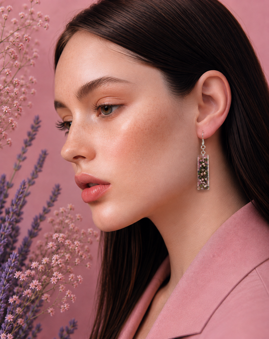 Blushing Lavender Garden Earrings