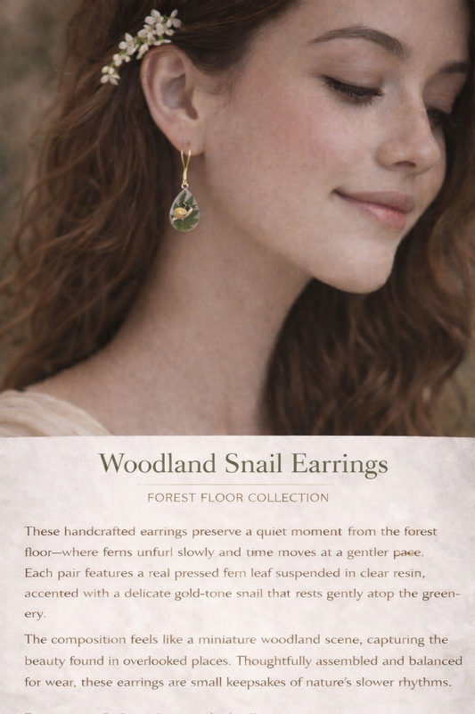 Woodland Snail Earrings